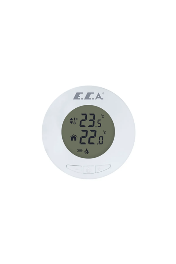 ECA CIRCLE 100 W KABLOSUZ - DİJİTAL - PİLLİ ON OFF ODA TERMOSTATI - 1